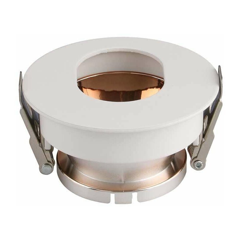 

V-tac - Aro empotrable circular para bombilla LED GU10 oval blanco+cobre