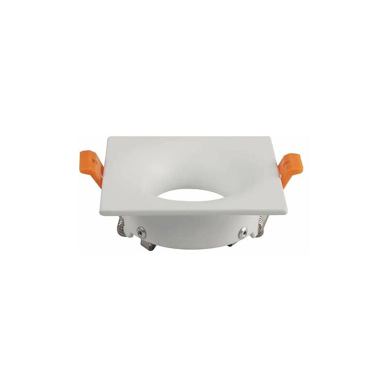 

V-tac - Aro empotrable cuadrado para bombilla led GU10 blanco pulido