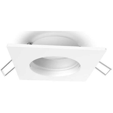 Aro empotrable intake redondo rotativo con tierra al.2,1xd.8,3cm blanco