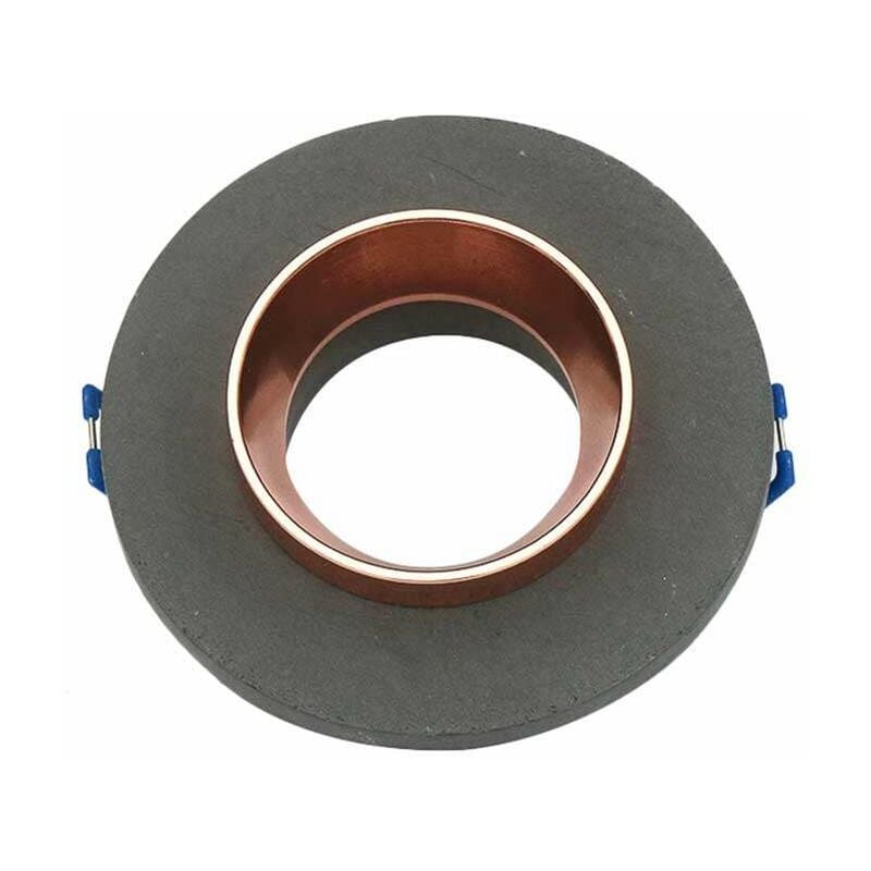 

V-tac - Aro empotrable para bombilla LED GU10 yeso circular gris y rose gold