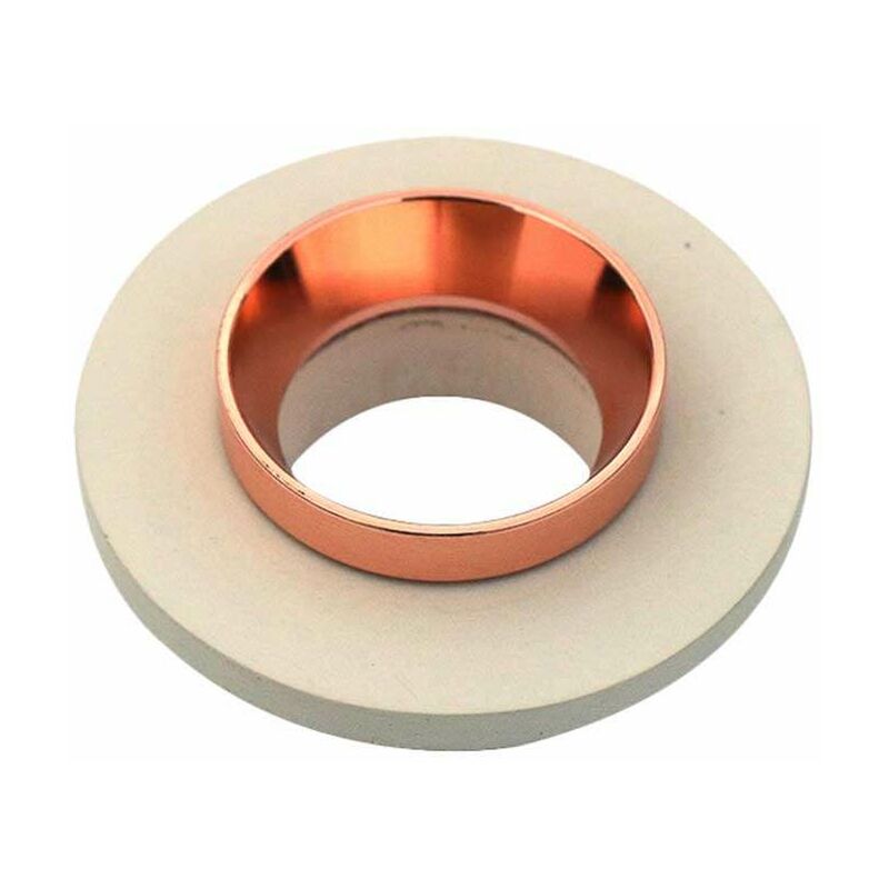 

V-tac - Aro empotrable para bombilla LED GU10 yeso circular color hueso y rose gold