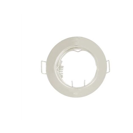 Aro empotrable redondo fijo 80x22mm blanco 700654 gsc