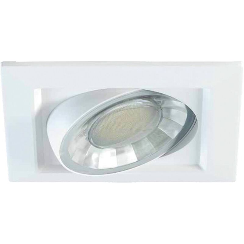 

Aro Empotrado Cuadrado Modelo Miriam Led 8W-220V Calida - Blanco