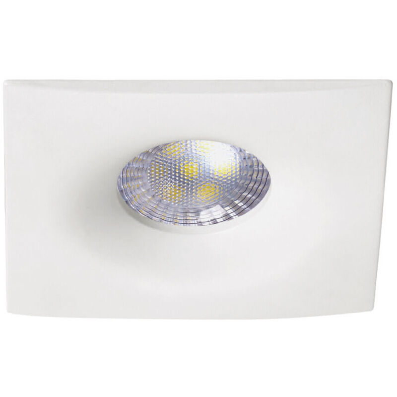 

Aro fijo cuadrado empotrable GU10 modelo Duna ø98x28mm. (Jueric 10659)