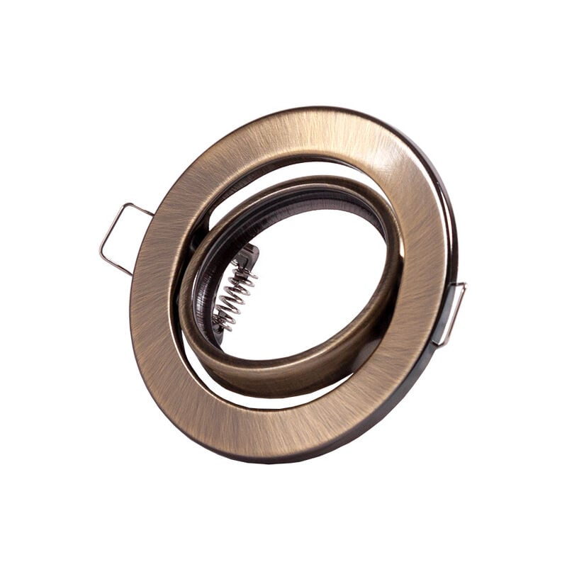 

Aro Foco Downlight Circular Basculante 'Vepa' Acero 90mm - Latonado (LL-20-1510-16)