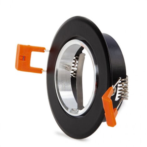 GREENICE Aro Foco Downlight Circular GU10 Ø84Mm - Negro
