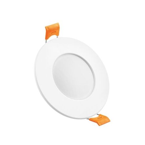 Aro LED empotrable fijo (7W 3CCT 840lm) IP65 Ø9x4,1cm color blanco