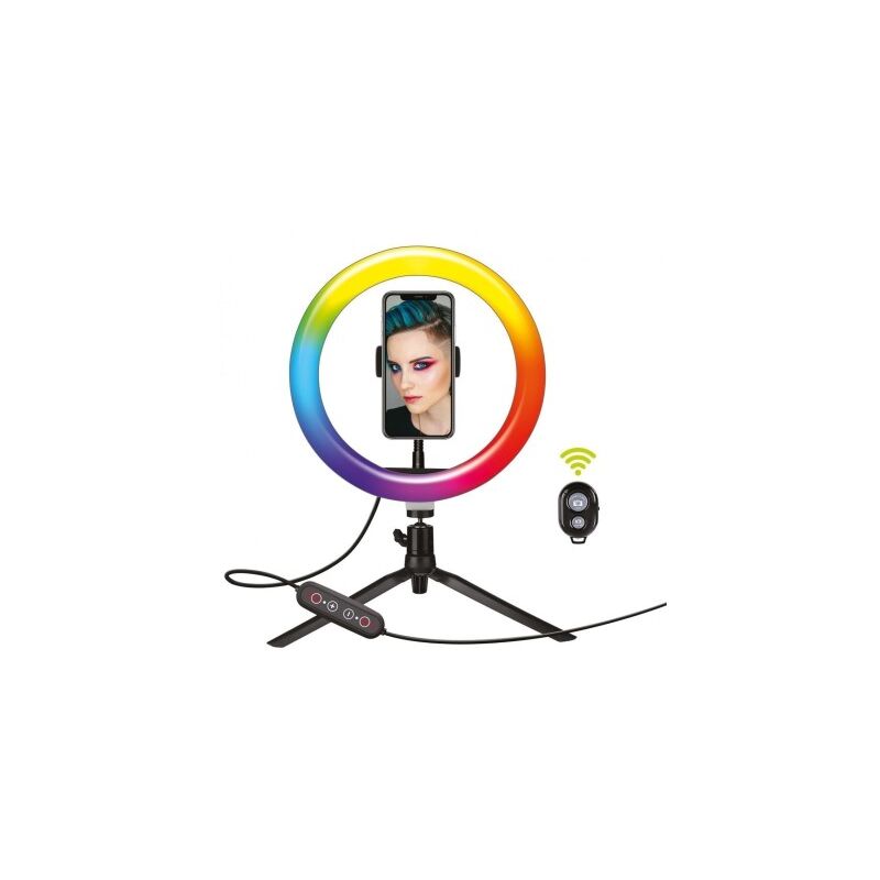 

Aro Led Selfies 10 Pulgadas Sobrem 34X29X6Cm 26 Colores Much