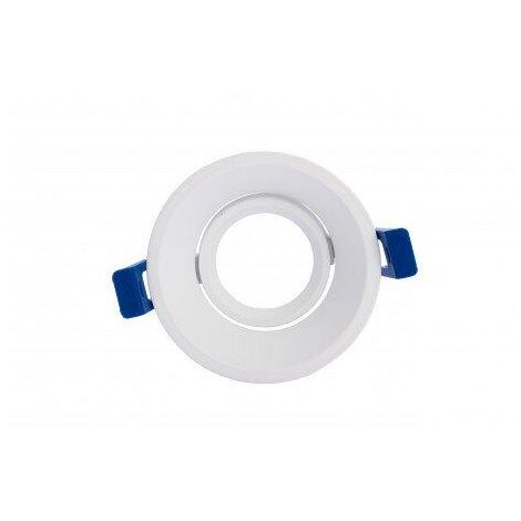 Aro Soporte BOLT Circular Basculante BLANCO Para Modulo COB