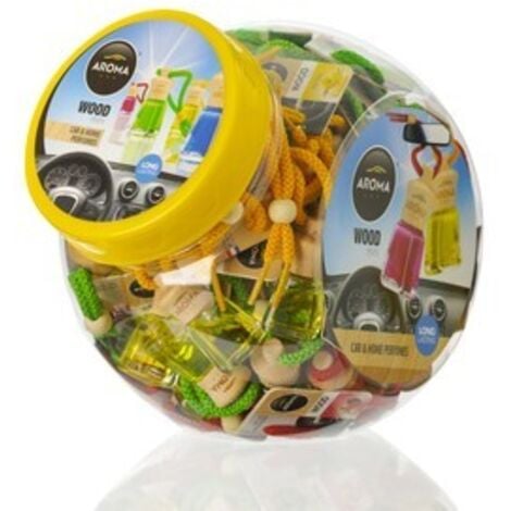 AWELCO Aroma Car Mini Wood Mix - Auto-Lufterfrischer, natürlicher Holzduft