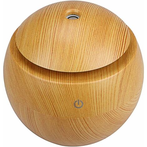 Aroma Diffuser 130 ml ASHOP Essential Oil Diffuser Ultrasonic Aromatherapy Wood Grain Humidifier for Fresh Air, Home Decoration, Best Gifts for Dry Skin, Insomnia
