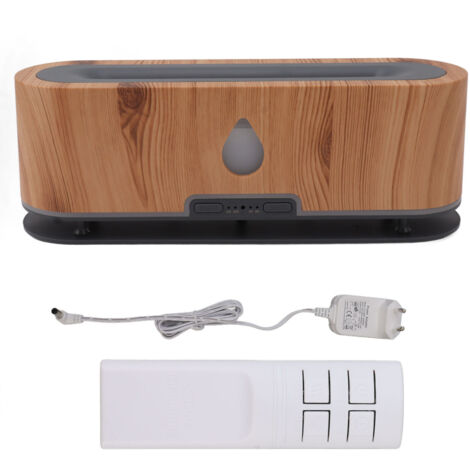 Aroma-Diffusor mit Farbflamme und Fernbedienung – Ultraschall-Luftbefeuchter (100–240 V, EU-Stecker)