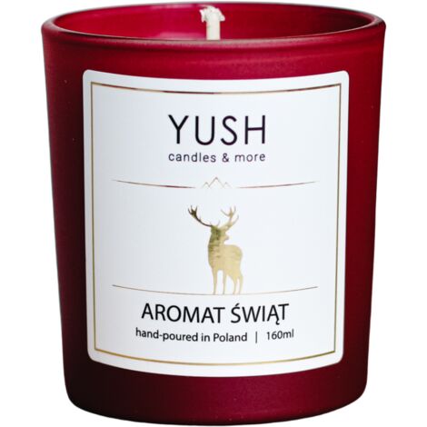 AROMA NATALIZIO - CANDELA DI SOIA NATALIZIA ROYAL 160ML YUSH