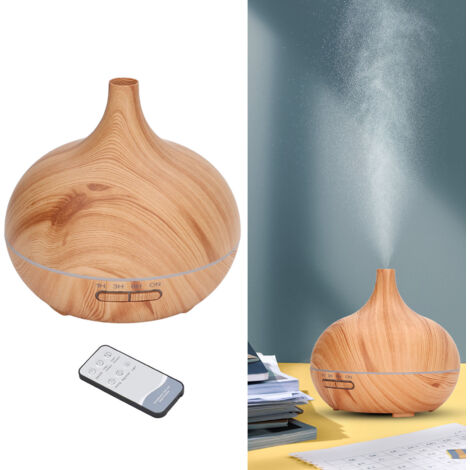 Aromatherapie-Diffusor und Luftbefeuchter, 400 ml Fassungsvermögen, 7-farbige LED-Beleuchtung, extrem leiser Betrieb, 100–240 V US-Stecker