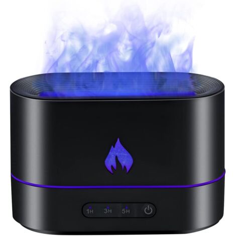 Aromatherapie-Flammendiffusor, 200 Milliliter, 3-in-1-Luftbefeuchter mit zwei wasserlosen Modi für Zuhause