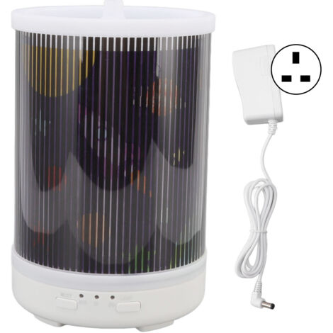 Aromatherapy Diffuser 250ml Essential Oils Diffuser Space Animation Dynamic Dancing Light LED Humidifier 100‑240V UK Plug