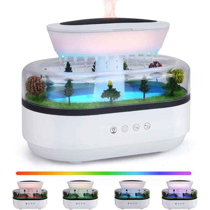 Image of Aromatherapy Diffuser, 250ML Raindrop Effect Air&hellip;