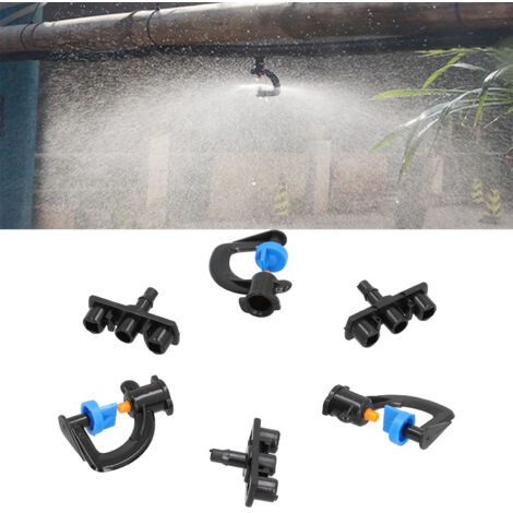 Arose d'Arrosage G-Type 180° Réfraction Atomisation pour tuyau 4/7 – 20 Sets ABS Irrigation jardin pluie fine automatique