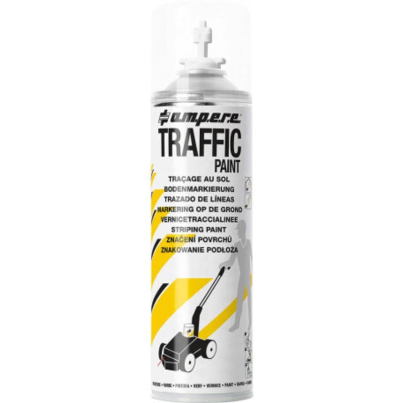 Ampere - Aérosol de marquage au sol Traffic Paint 500ml blanc