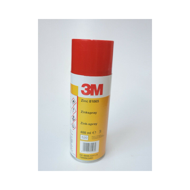 3M - Aérosol Zinc Gris 400ml de protection contre la rouille et corrosion 1617