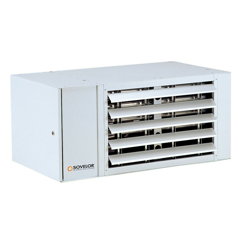 Sovelor - Aérotherme hélicoïde AGSX25G20 gaz naturel 20mbar 20kW débit d'air 2100m3/h suspendu