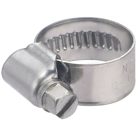 AROZ Collare in acciaio, larghezza 12 mm, serraggio diametro 12-20 mm (2 pezzi)
