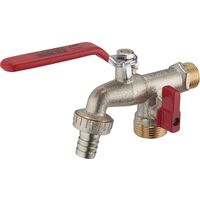 AROZ Robinet 1/4 de tour 1/2 nez 3/4 ø15 + sortie vanne mâle 3/4'