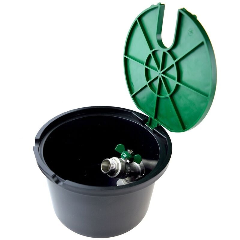 

Arqueta de riego con valvula Grifo, 3/4', Verde, 20.5x20.5x13.0 cm