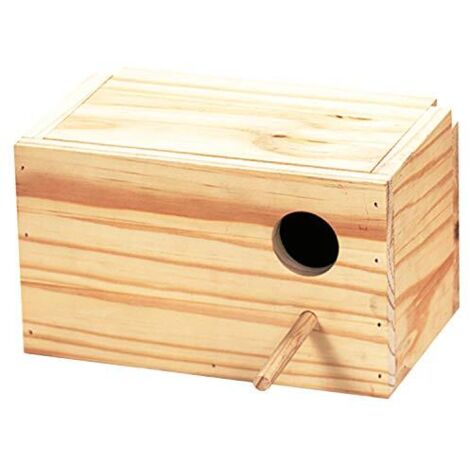 Arquivet 8435117856110 Nido in Legno, per Uccelli Agapornis, Orizzontale