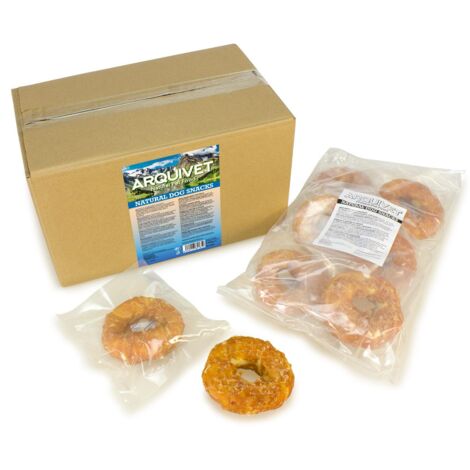 Arquivet Aros masticables con Pollo - caja 24 unidades Snack natural para perros
