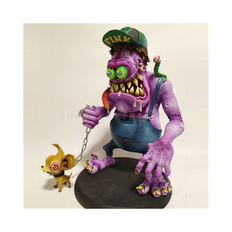Arrabbiato grande bocca statua ratto Fink modello