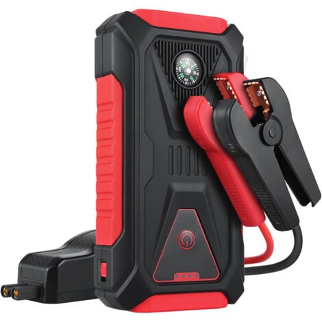 TONCHEAN Arrancador de emergencia para coche, banco de energía móvil multifuncional para exteriores, cargador de batería portátil solo para motores de 6 L/motores diésel de 4 L, batería externa de 16800 mAh