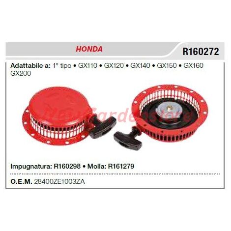 Arrancador motobomba HONDA GX110 120 140 150 160 200 1er TIPO R160272