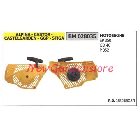 Arranque CASTELGARDEN motor motosierra SP350 GD40 P352 028035