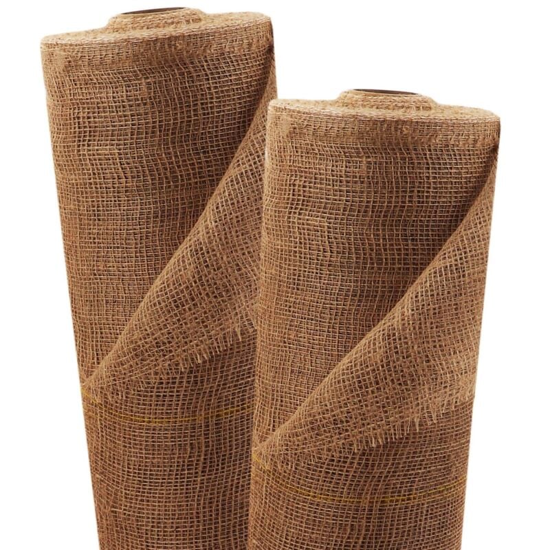 70m x 1m tissu de jute 105g/m² tapis de jute jute de jardin tissu de jute toile de jute ruban de jute