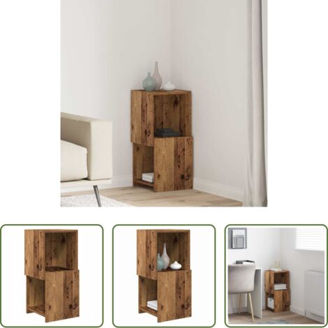 Arredamento Moderno -  Mobile angolare Legno vecchio 30,5x30x65cm Legno multistrato