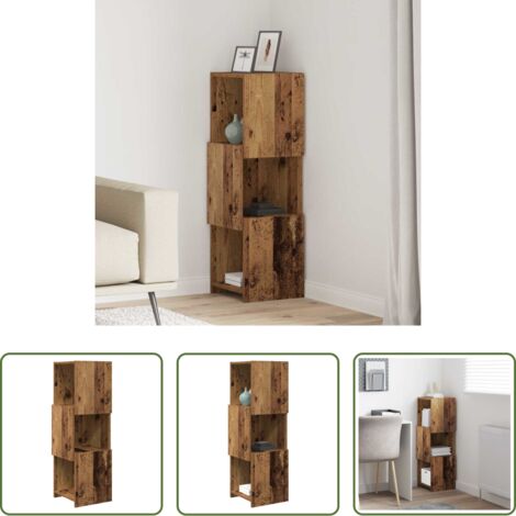Arredamento Moderno -  Mobile angolare Legno vecchio 30,5x30x95cm Legno multistrato