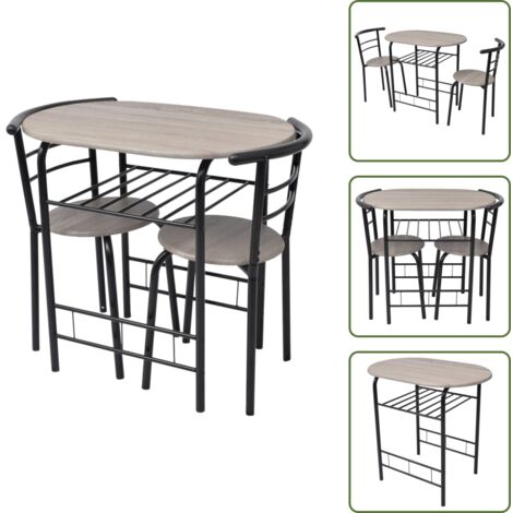 Arredamento moderno - vidaXL Set da Bar e Collazione in MDF - Design compatto