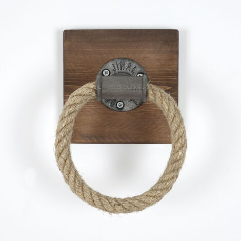 Arredamento per la casa Hook 20 cmx10 Cmx20 Cm 100% Abete rosso Legna Noce Nero