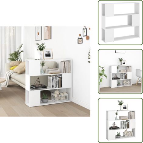 Arredamento - vidaXL Libreria/Divisorio Bianco 100x24x94 cm - Spazio