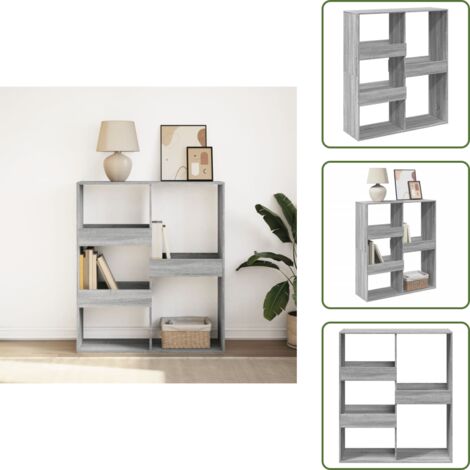 Arredamento - vidaXL Libreria/Divisorio Grigio Sonoma 100x33x115 cm - Mobili da parete