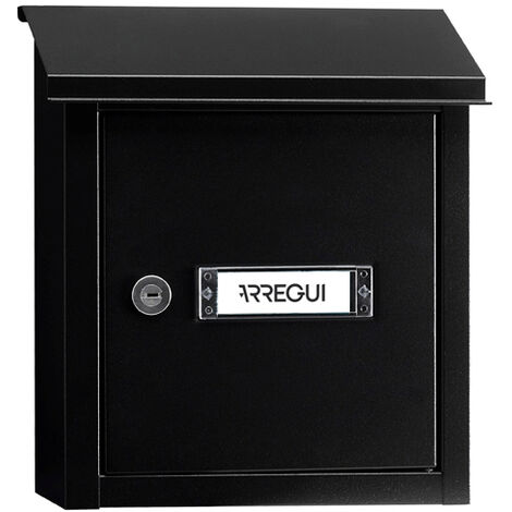 Arregui – Boîte aux lettres en acier galvanisé pour porte et mur – Fente 23 x 4 cm – Résistante aux intempéries – Installation facile – Taille S (A5) - V4094