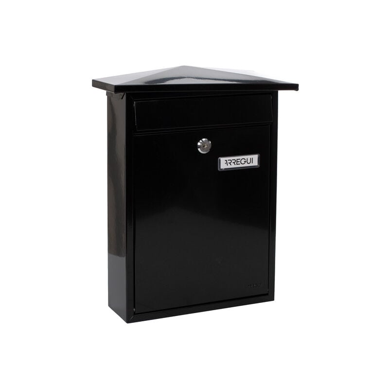 Arregui - Home E5714 Boîte aux Lettres Individuelle en Acier, Taille m (Courrier Format A4, Magazine), Boîte aux Lettres Murale au Fond Étroit,