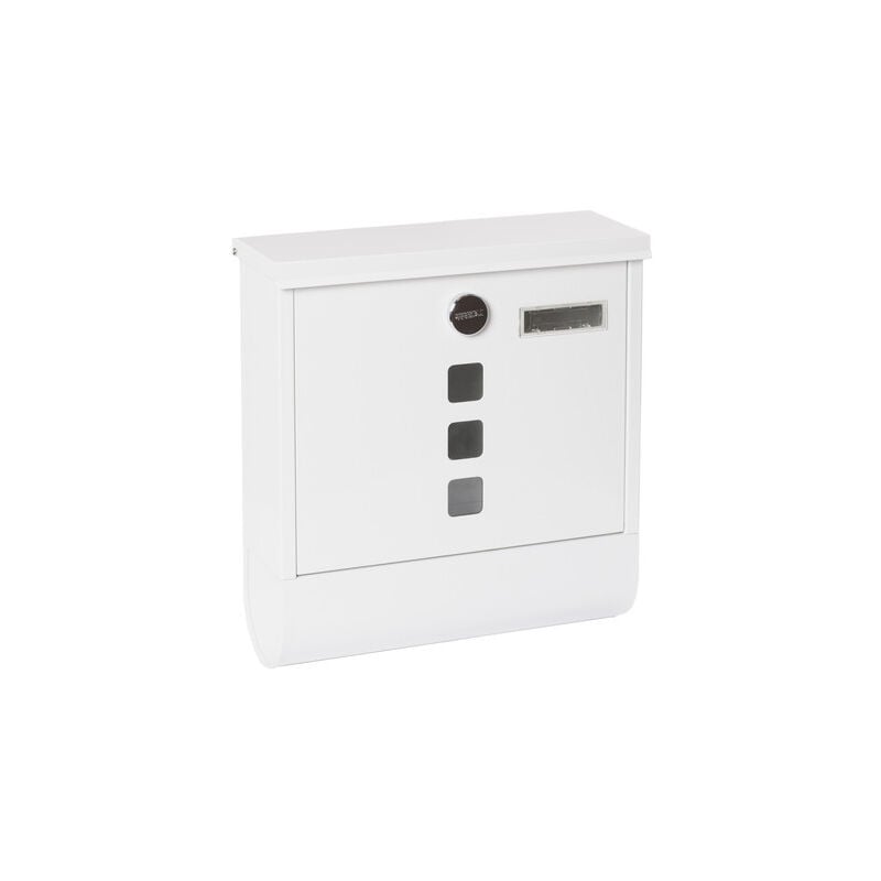 Arregui - Chance E7001 Boîte aux Lettres Individuelle en Acier avec Porte-journaux, Taille m (Format A4), Boîte aux Lettres avec Serrure Couverte,