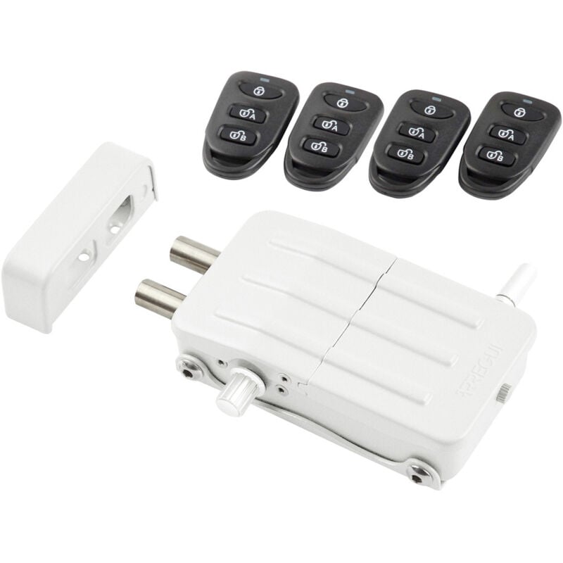 ARREGUI CI10 Verrou électronique, serrure invisible, 4 télécommandes, Blanc