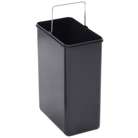 ARREGUI CR705-BIN Seau en plastique pour Poubelle de Cuisine ARREGUI Step Bin CR705-30L et CR705-45L, 15 L, Avec poignée en métal, noir