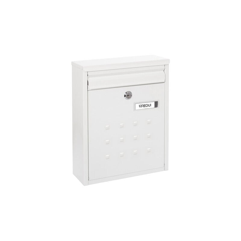 Arregui - Dime V1321 Boîte aux Lettres Individuelle en Acier, Taille m (Courrier Format A4, Magazine), Boîte aux Lettres Murale, Regroupable, Fond