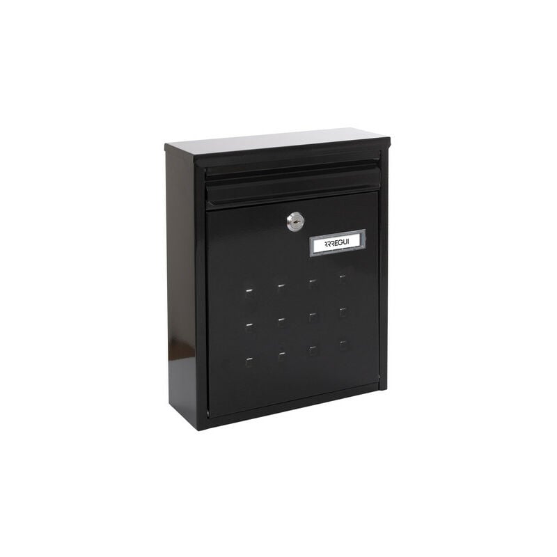 Arregui - Dime V1324 Boîte aux Lettres Individuelle en Acier, Taille m (Courrier Format A4, Magazine), Boîte aux Lettres Murale, Regroupable, Fond