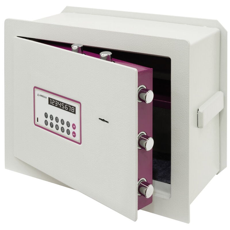 Arregui - Forma Evolution Coffre-fort encastrable avec serrure à clé et à code, Coffre-fort double sécurité à emmurer, Coffre fort mural fond