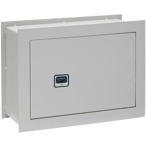ARREGUI Ideal 5 271340 Caja fuerte de empotrar a pared con cerradura de llave, Caja de Seguridad para casa y hogar, fácil de usar, 28 x 38 x 20 cm, 14 L